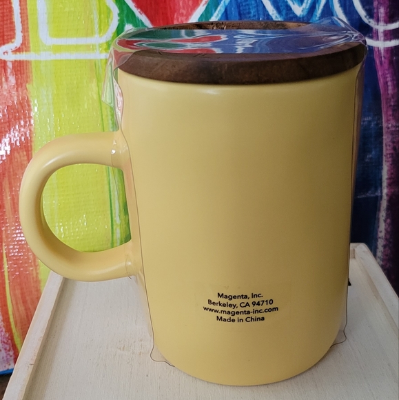 That's All Yolks Rae Dunn Yellow Egg Mug w / Coaster Lid  💛 - Picture 9 of 12